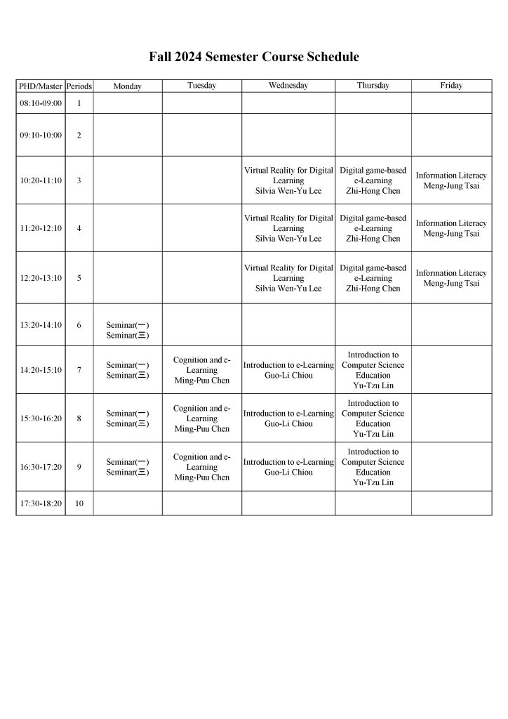 September Course Dates Courses
